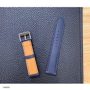 Dây Đồng Hồ FREDERIQUE CONSTANT Da Bò Màu Xanh Navy Kiểu Cổ Điển - thay day dong ho frederique constant da bo mau xanh navy kieu co dien 02 900 -