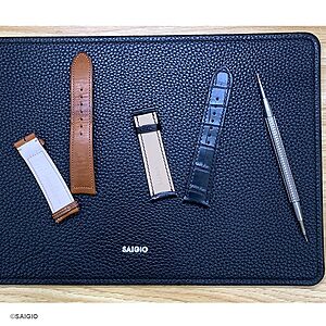 Dây Đồng Hồ JAEGER LECOULTRE MASTER CONTROL Da Cá Sấu Cao Cấp Màu Đen Kiểu Cổ Điển Phẳng - thay day dong ho jaeger lecoultre master control da ca sau cao cap van vuong mau den co dien phang 02 900 -