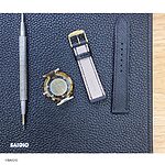 LONGINES Watch Strap, Black Epsom Calf Leather, Classic Flat Style - Image 4