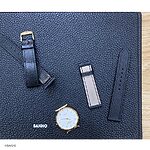 LONGINES Watch Strap, Black Epsom Calf Leather, Classic Flat Style - Image 6