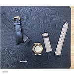LONGINES Watch Strap, Black Epsom Calf Leather, Classic Flat Style - Image 7