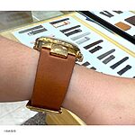 MICHAEL KORS Yellow Cow Leather Watch Band – Classic Flat Unstitched - Image 6