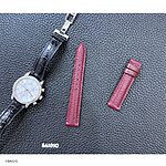 Tissot Watch Strap in Red Cow Leather, Classic Style - Image 2
