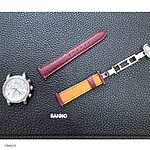 Tissot Watch Strap in Red Cow Leather, Classic Style - Image 4
