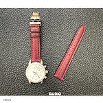 Tissot Watch Strap in Red Cow Leather, Classic Style - Image 5