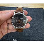 TISSOT Brown Leather Watch Strap in Classic Style