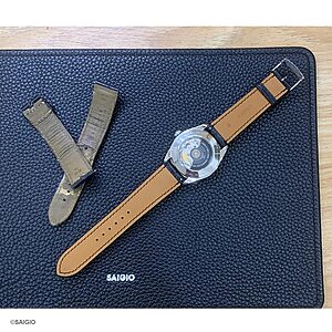 Dây Đồng Hồ TISSOT Da Cá Sấu Màu Đen Kiểu Cổ Điển - thay day dong ho tissot da ca sau mau den kieu co dien 05 -