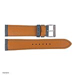 Classic Silver Gray Crocodile-Grain Leather Watch Strap, 19mm - Image 2