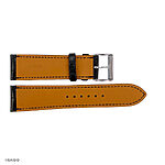 Classic Black Crocodile Leather Watch Strap 22mm - Image 2