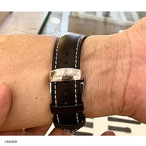 Dây Đồng Hồ FREDERIQUE CONSTANT Da Bò Màu Đen Kiểu Cổ Điển Chỉ Trắng - thay day dong ho frederique constant da bo mau den kieu co dien chi trang 06 900 -