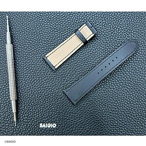 Dây Đồng Hồ LONGINES Da Bò Thảo Mộc Màu Đen Kiểu Cổ Điển Phẳng - thay day dong ho longines da bo thao moc mau den kieu co dien phang 900 02 -