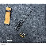 LONGINES Classic Black Crocodile Leather Watch Strap - Image 3