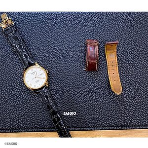 Dây Đồng Hồ TISSOT Da Cá Sấu Màu Đen Kiểu Cổ Điển - thay day dong ho tissot da ca sau mau den kieu co dien 04 900 -