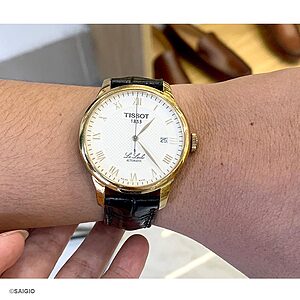 Dây Đồng Hồ TISSOT Da Cá Sấu Màu Đen Kiểu Cổ Điển - thay day dong ho tissot da ca sau mau den kieu co dien 06 900 -