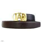 Thắt Lưng Nam Da Bò Vân Cá Mập Màu Nâu Bản 35mm - Ảnh 2