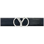 Men's Belt in Smooth Black Cowhide Leather – 35mm