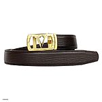 Thắt Lưng Nam Da Bò Vân Cá Mập Màu Nâu Bản 35mm - Ảnh 2